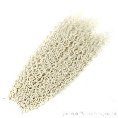 Russia Blonde #613 zizi braid hair micro wave hair extension synthetic 3pcs micro knot zizi twist crochet braid hair